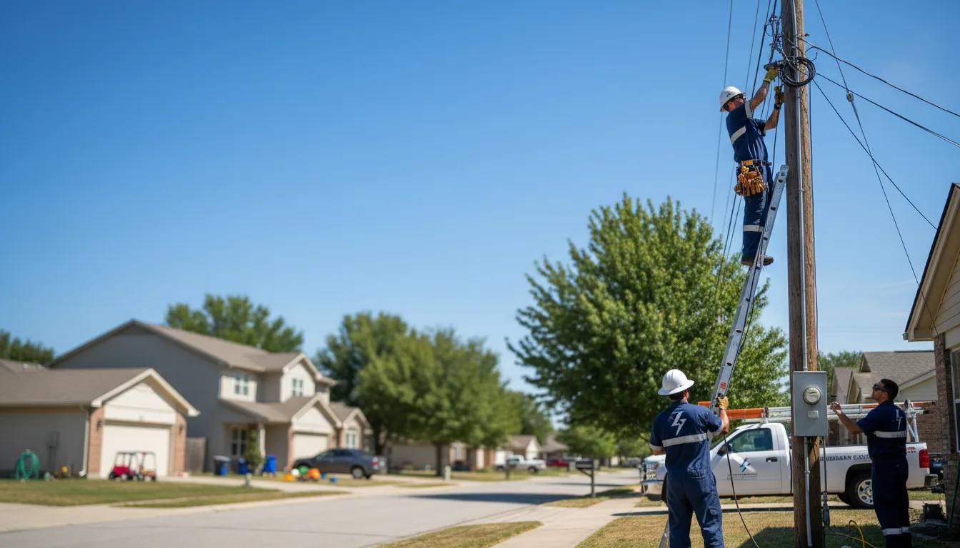 Residential electrician providing installation services in Forbes Road, PA